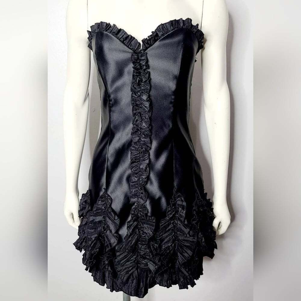 Y2K Gunne Sax Jessica McClintock Black Formal/Prom Dress